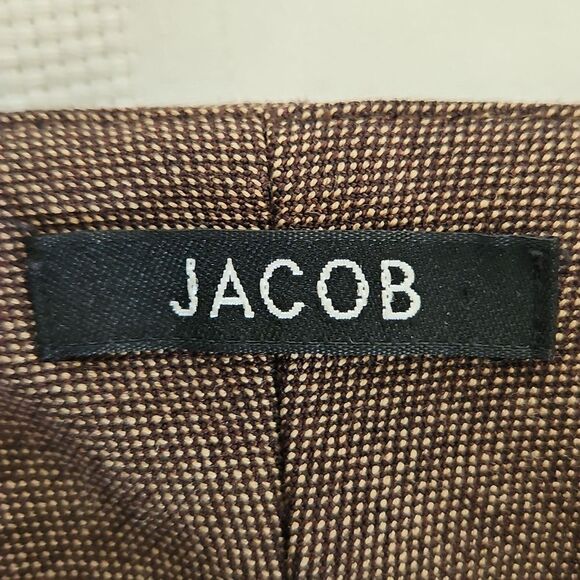 Jacob Women's Cropped Ankle Wide-Leg Pants Brown 0 - Picture 6 of 16